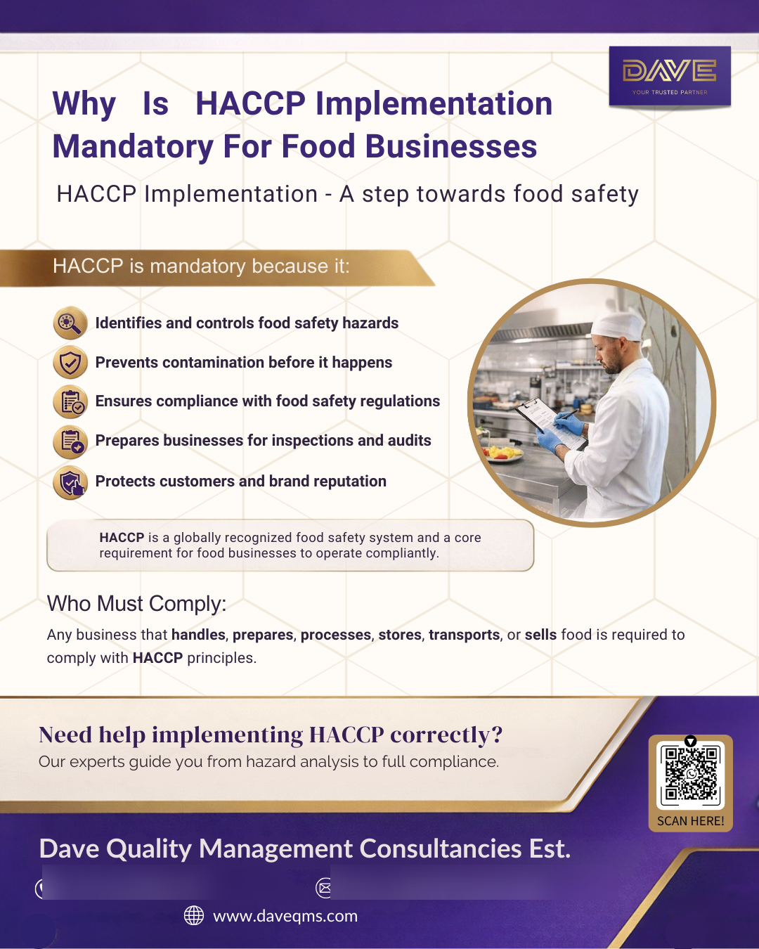 DAVE QMS — Why HACCP Implementation Is Mandatory
